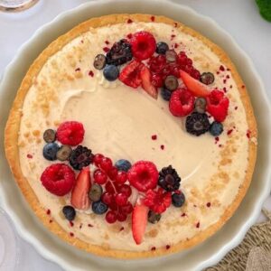 Tarta karmelowa z powidłami śliwkowymi