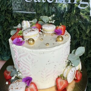 Tort o smaku biała czekolada malina 10-12os