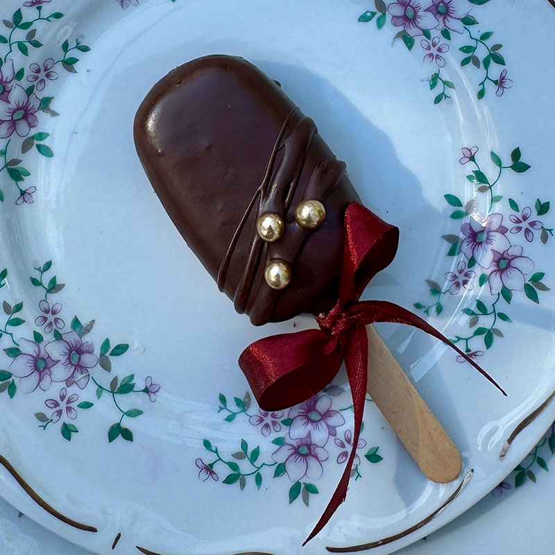 Lody cake pops – ciemna czekolada